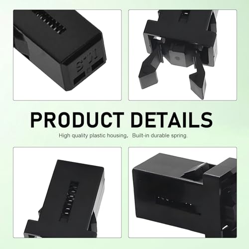 2 PCS Car Sunglasses Holder Catch Latch, Trash Can Lock - Product Imagery