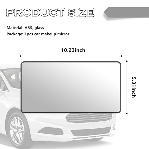HD Large Car Mirror Vanity with Straps,Multifunctional CCar - Product Imagery