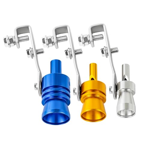 Ponpon 3Pcs Car Turbo Sound Universal Aluminum Turbo Whistle - Product Imagery