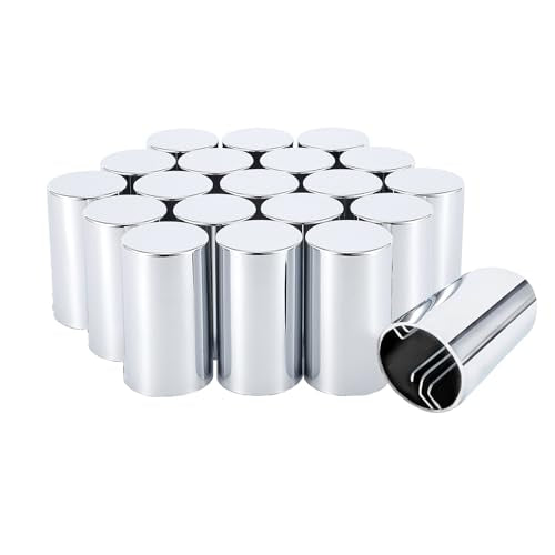 33mm x 3 1/2" Lug Nut Cover ABS Chrome Plastic Cylinder Nut - Product Imagery