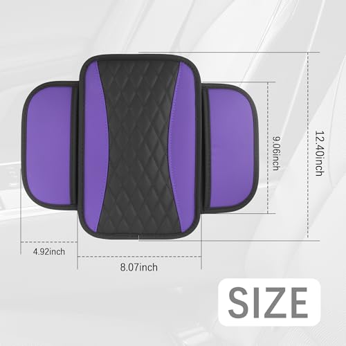 IHOTDER Patchwork Leather Center Console Covers for - Product Imagery