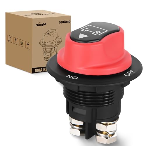 Nilight Battery Disconnect Switch 100A Master Isolator - Product Imagery