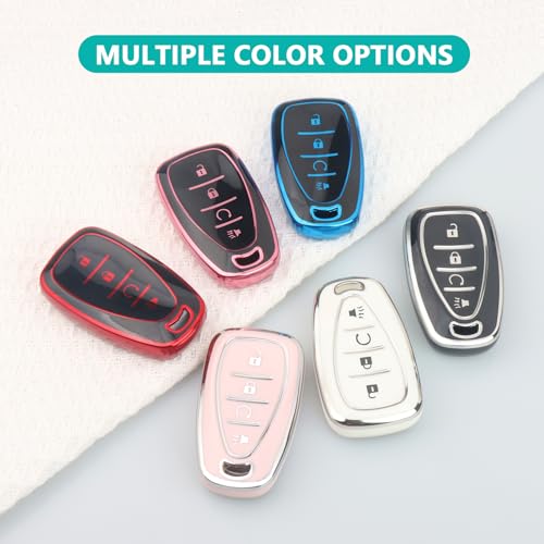 MILD EAST for Chevy Soft TPU Key Fob Cover with Keychain - Product Imagery