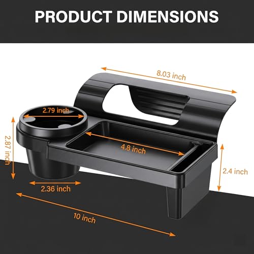 Car Window Storage Organizer, Multifunctional Cup Holder & Phone - Product Imagery
