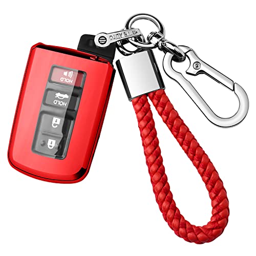 Compatible with Toyota Key Fob Cover with Keychain,Premium Soft - Product Imagery