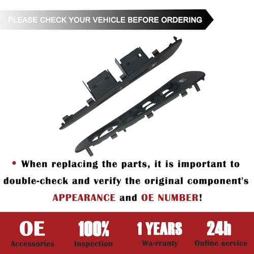 TQPONLY Door Window Switch Bezel,Front Driver and Passenger Side - Product Imagery