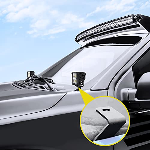 Nilight Ditch Light Brackets for Ford Raptor 2017-2023 F-150 - Product Imagery