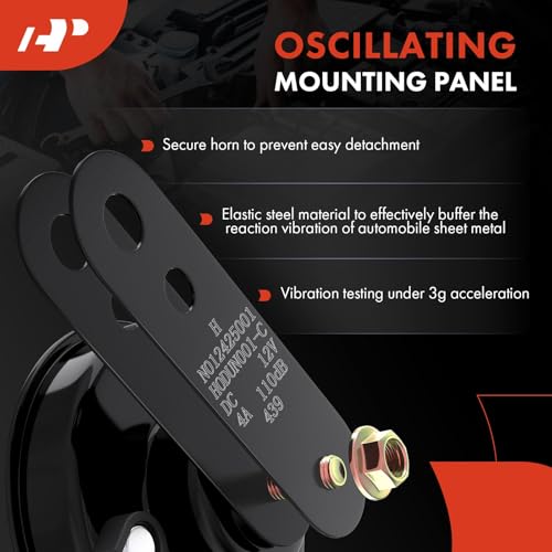 A-Premium Disc Horn High Universal Electric Horn - 12V 110 dB - - Product Imagery