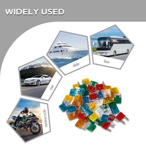 Standard Car Fuse, Professional Blade Fuses Automotive, 120PCS - Product Imagery