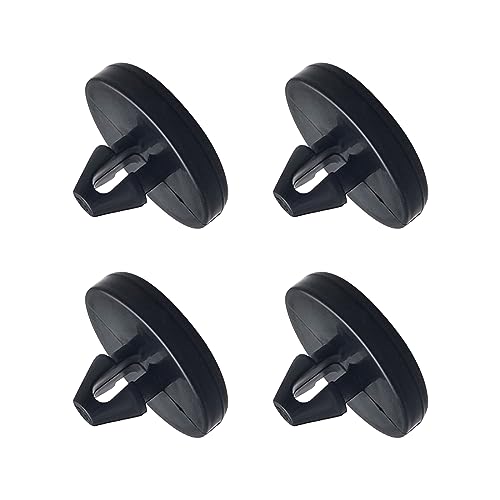Ajxn 4 PCS Brake Pedal Pad and Light Switch Stopper - Black - Product Imagery