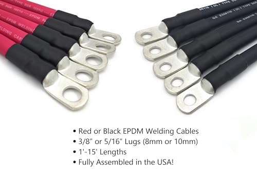 End Game 6 AWG Gauge Premium Battery Cables, Made in The USA, - Product Imagery