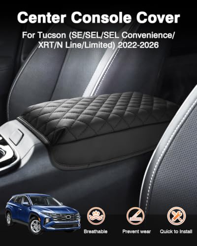 Shademax Center Console Cover for Hyundai Tucson 2022-2026 - Product Imagery