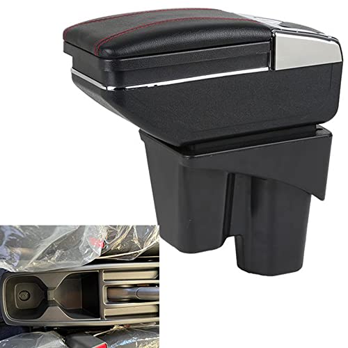 Leather Car Center Console Armrest Box Compatible with Honda - Product Imagery