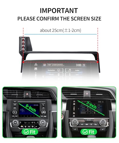 Car Phone Holder for Honda Civic 2016-2021 Accessories, 5/7-inch - Product Imagery