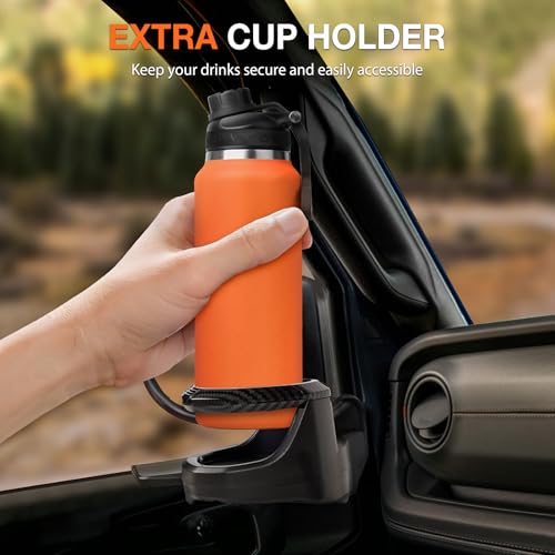 Door Cup Holder Compatible with Jeep Wrangler JL JLU 4XE - Product Imagery