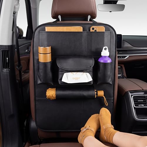 2 Pack PU Leather Premium Car SeatBack Organizer Travel - Product Imagery