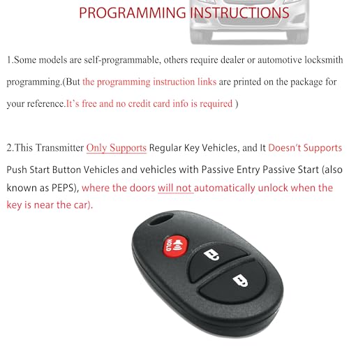 MechanMagic Key Fob Remote Replacement Fits for Toyota Tundra - Product Imagery