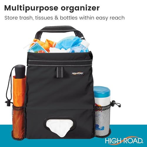 High Road Car Trash Can and Tissue Holder, Hanging Trash Bag - Product Imagery