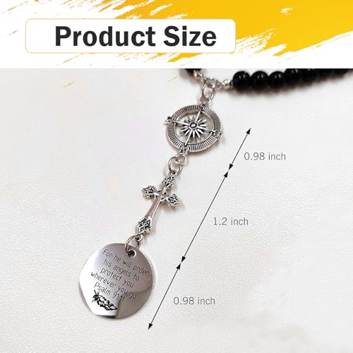 WZP Cross Rear View Mirror Car Charm, Cross for Rear View Mirror - Product Imagery