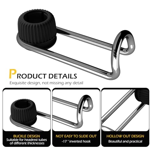 2 PCS Headrest Hooks for Car, 10KG Ultra High Load Bearing Alloy - Product Imagery