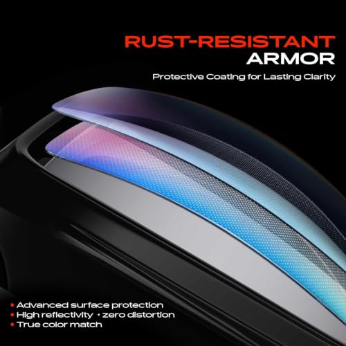 A-Premium Right Passenger Side Non-Heated Mirror Glass with - Product Imagery