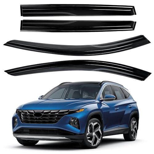 AUXKO Tape-on Rain Guard for Hyundai Tucson 2026-2022 SE SEL - Product Imagery
