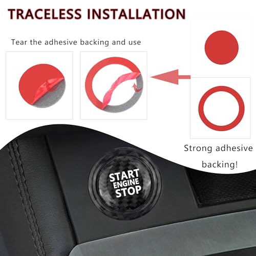 Car Push Start Button Cover Compatible with Audi,Cool Cars - Product Imagery