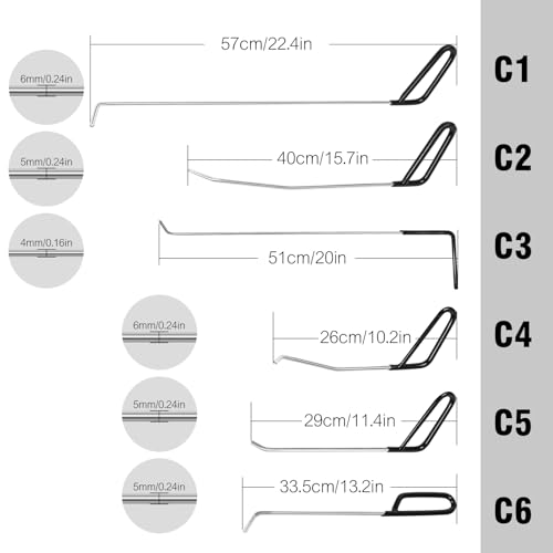 WHDZ Rods Auto Body Dent Repair Hail Damage Removal Tools Dent - Product Imagery