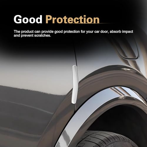 WZP 4PCS Car Door Edge Guards, Silicone Bumper Guard Protector, - Product Imagery