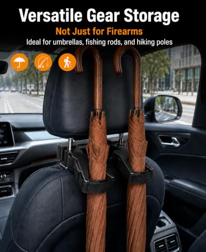 2026 Adjustable Seat Back Gun Rack, Universal Vehicle Rifle - Product Imagery