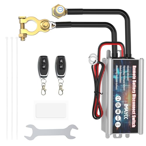 IMAYCC Battery Kill Switch for Car 12V 120A, Remote Battery - Product Imagery