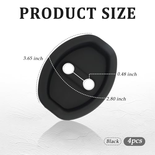 4PCS Upgraded Car Door Latch Guard Cover,Silicone Car Door Lock - Product Imagery