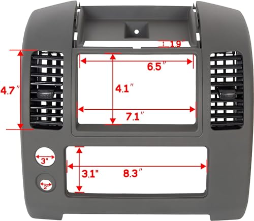 HECASA Center Dash Console Instrument Panel Cluster Lid Bezel - Product Imagery