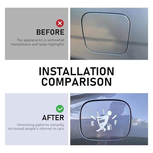 Funny Car Fuel Tank Sticker, High Gas Consumption Fuel Gauge - Product Imagery