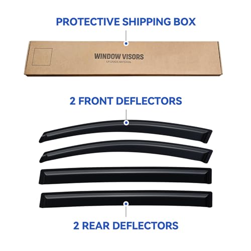 Window Visors Rain Guards for 2011-2017 Honda Odyssey - Product Imagery
