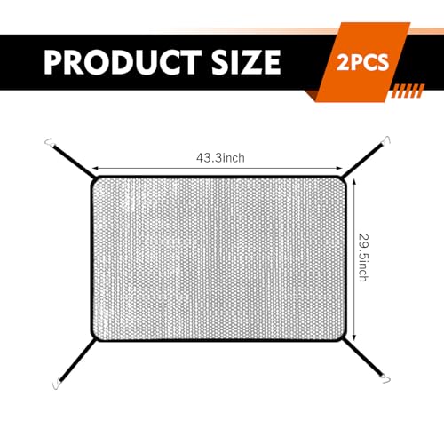 2 PCS Car Grill Mesh, Dustproof Anti-willow Radiator Protector, - Product Imagery