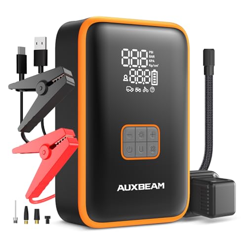 Auxbeam Jump Starter with Air Compressor 3000A Car Battery Jump - Product Imagery