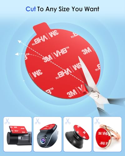 volport Sticky Adhesive Pad Replacement for Dash Cam Suction Cup - Product Imagery