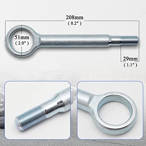 X4XZ Front Tractive Tow Hook Recovery Towing Hook Replaces# - Product Imagery