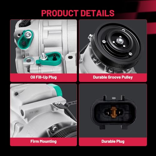 BDFHYK 198376 Air Conditioning AC Compressor with Clutch - Product Imagery