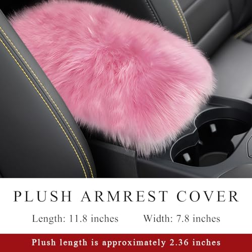 Wevdn Car Center Console Cover Pad, Fluffy Middle Console Pad - Product Imagery