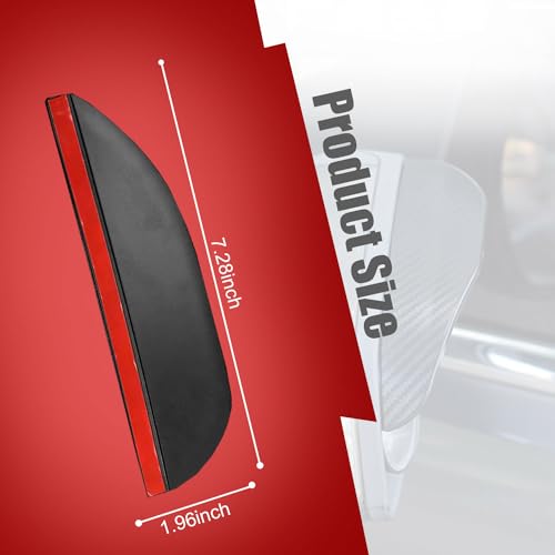 Pincuttee 2PC Side Mirror Visor Rain Guards,Car Rear View Mirror - Product Imagery