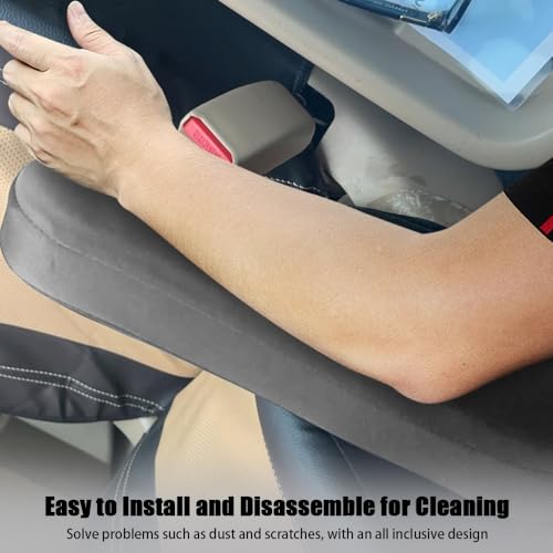 2PC Car Front Seat Armrest Covers,Universal Size Seat Arm Rest - Product Imagery