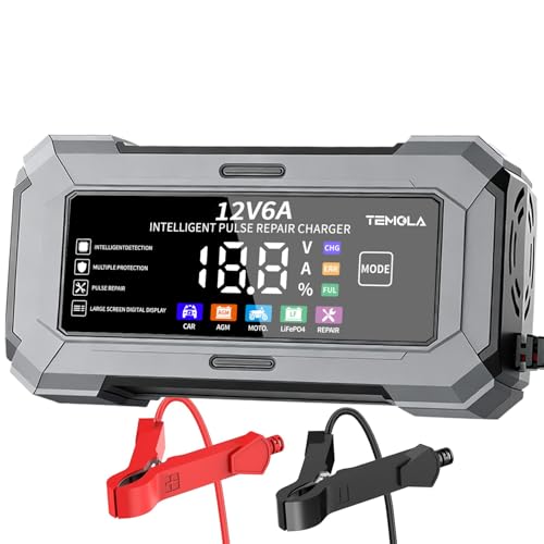Car Battery Charger Automatic Trickle Charger and Battery - Product Imagery