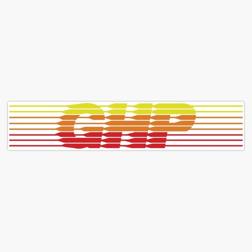 MAGNET GHP Greg Hill BMX Products Magnetic Bumper Sticker 5" - Product Imagery