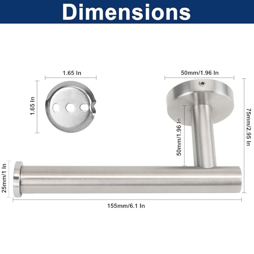 NearMoon Bathroom Toilet Paper Holder, Premium SUS304 Stainless - Product Imagery