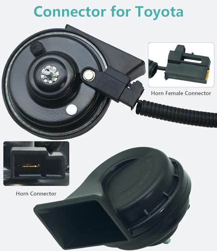 NEOGET 128dB Dual-Tone Horn Kit Compatible with Select Toyota - Product Imagery
