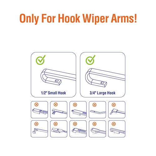 Wiper Blades 26" + 19" Automotive Replacement Windshield Wiper - Product Imagery