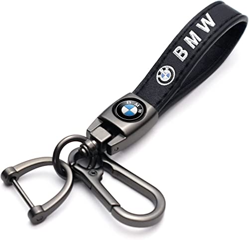 Genuine Leather Car Key Chain for BMW Series,Keyring Keychain - Product Imagery