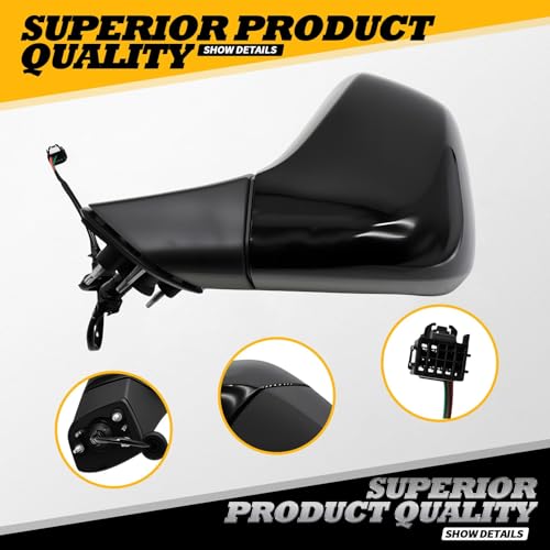 Right Side Mirror Assembly 3Pins Compatible with 2017-2022 Trax - Product Imagery